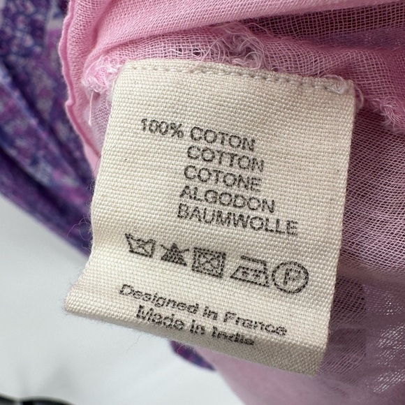 Blue Boheme Purple Boho Kayla Cotton Midi Dress Size M/L Medium Large - Picture 3 of 3